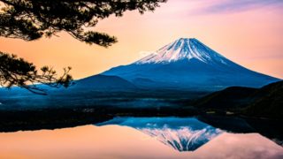 本栖湖の逆さ富士